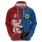 Custom British Lions Western Force Zip Hoodie Unique Style - Aussie Hoodie