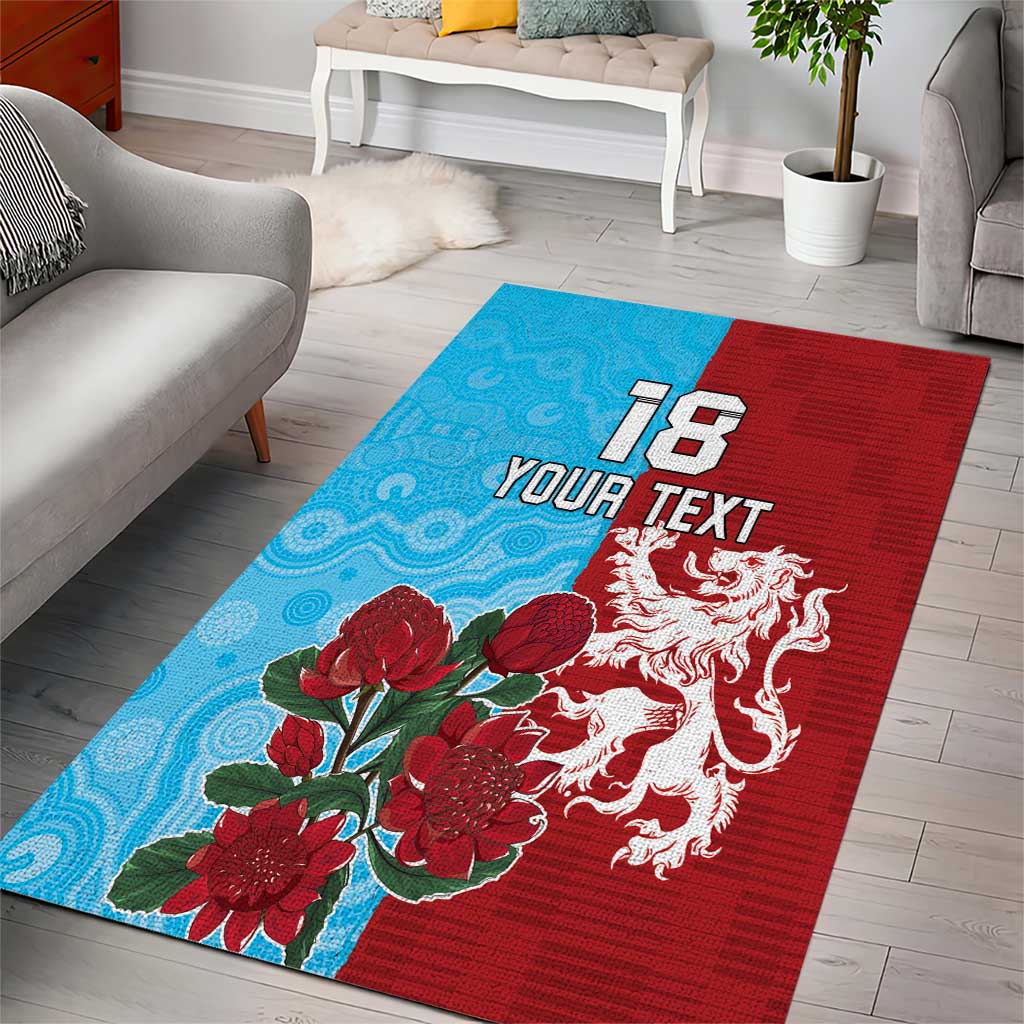 Custom British Lions Waratahs Area Rug Unique Style - Aussie Hoodie
