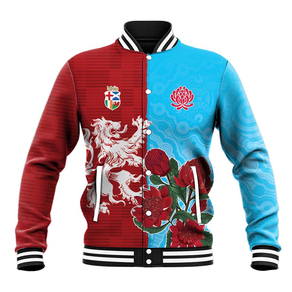 Custom British Lions Waratahs Baseball Jacket Unique Style - Aussie Hoodie