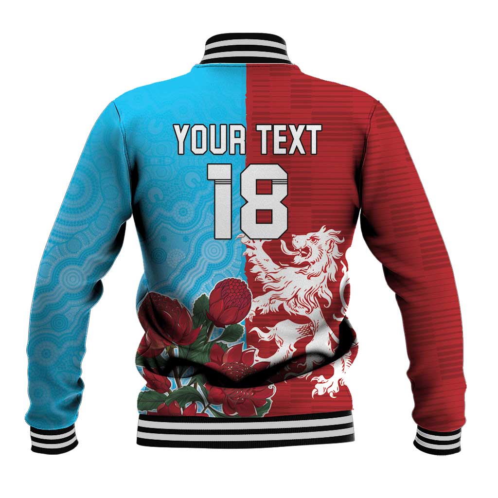 Custom British Lions Waratahs Baseball Jacket Unique Style - Aussie Hoodie