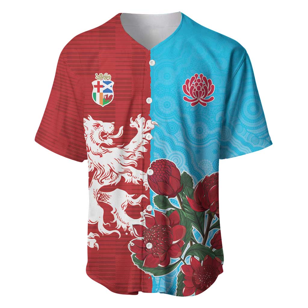 Custom British Lions Waratahs Baseball Jersey Unique Style - Aussie Hoodie
