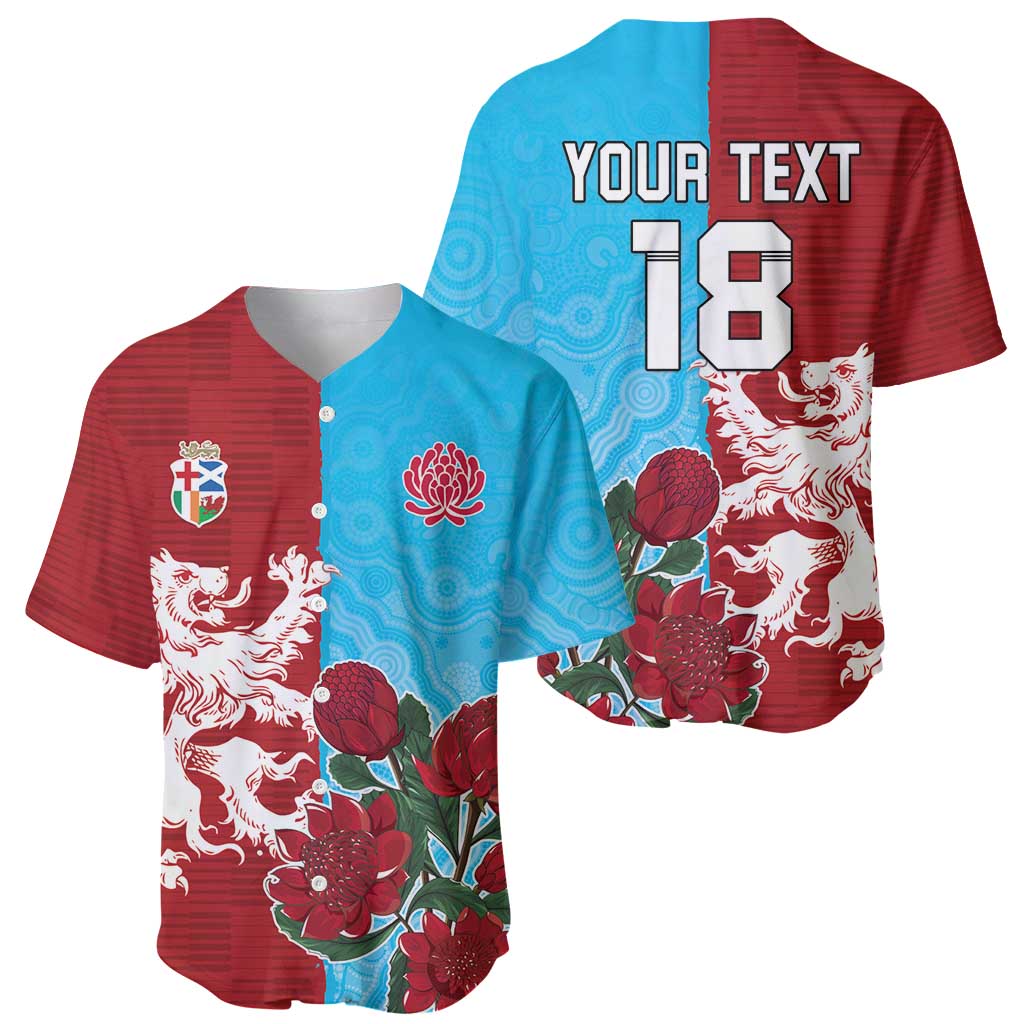 Custom British Lions Waratahs Baseball Jersey Unique Style - Aussie Hoodie