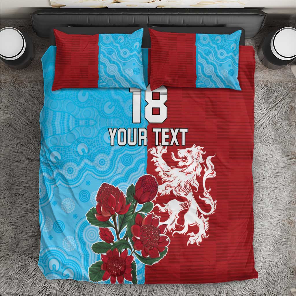 Custom British Lions Waratahs Bedding Set Unique Style - Aussie Hoodie