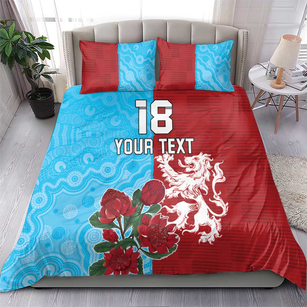 Custom British Lions Waratahs Bedding Set Unique Style - Aussie Hoodie