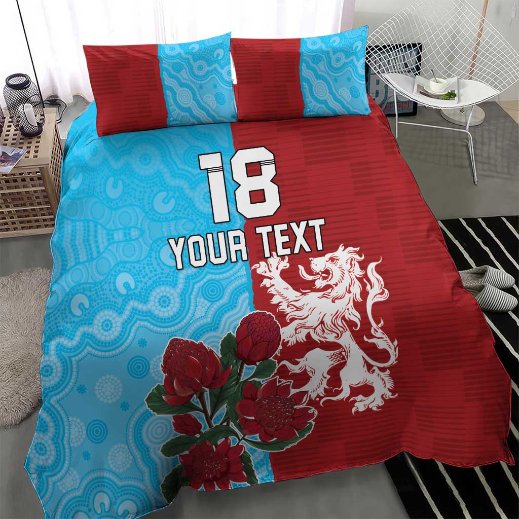 Custom British Lions Waratahs Bedding Set Unique Style - Aussie Hoodie