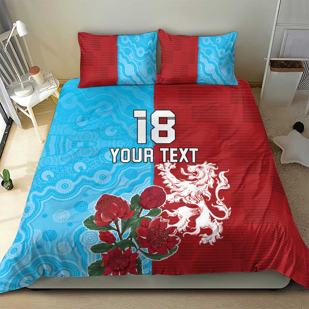 Custom British Lions Waratahs Bedding Set Unique Style - Aussie Hoodie