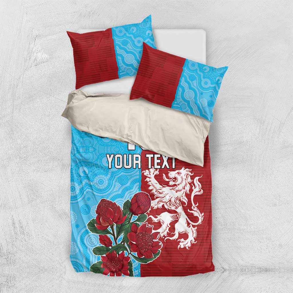 Custom British Lions Waratahs Bedding Set Unique Style - Aussie Hoodie