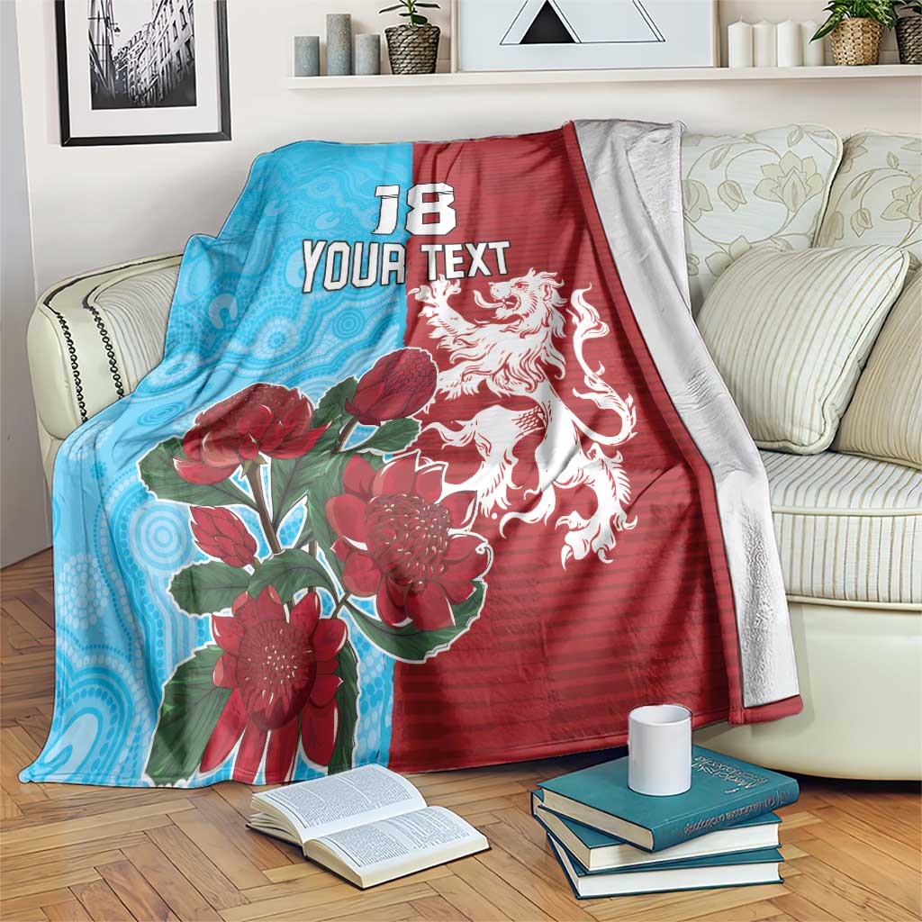 Custom British Lions Waratahs Blanket Unique Style - Aussie Hoodie
