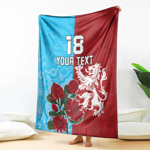 Custom British Lions Waratahs Blanket Unique Style - Aussie Hoodie