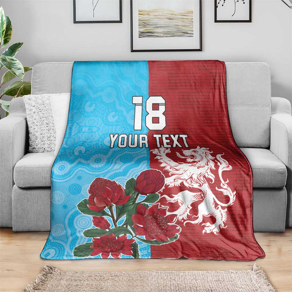 Custom British Lions Waratahs Blanket Unique Style - Aussie Hoodie