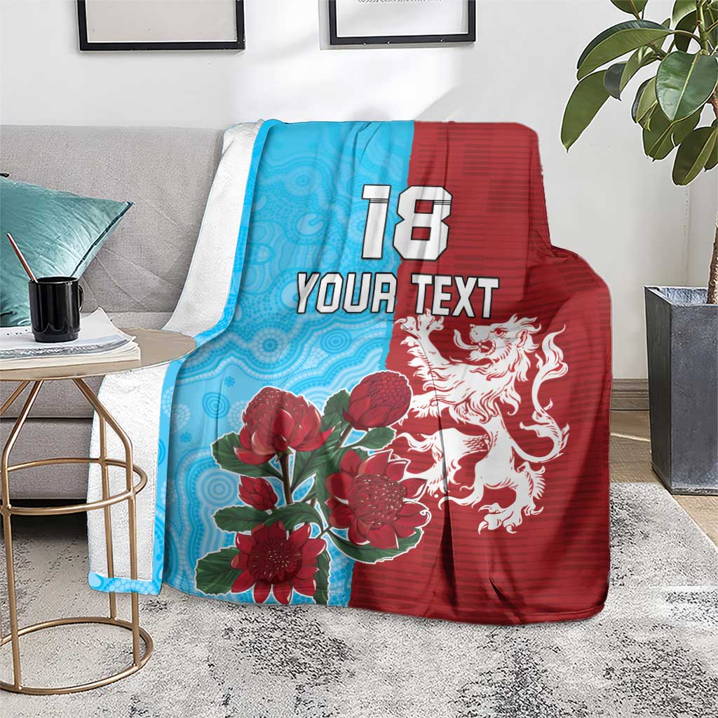 Custom British Lions Waratahs Blanket Unique Style - Aussie Hoodie