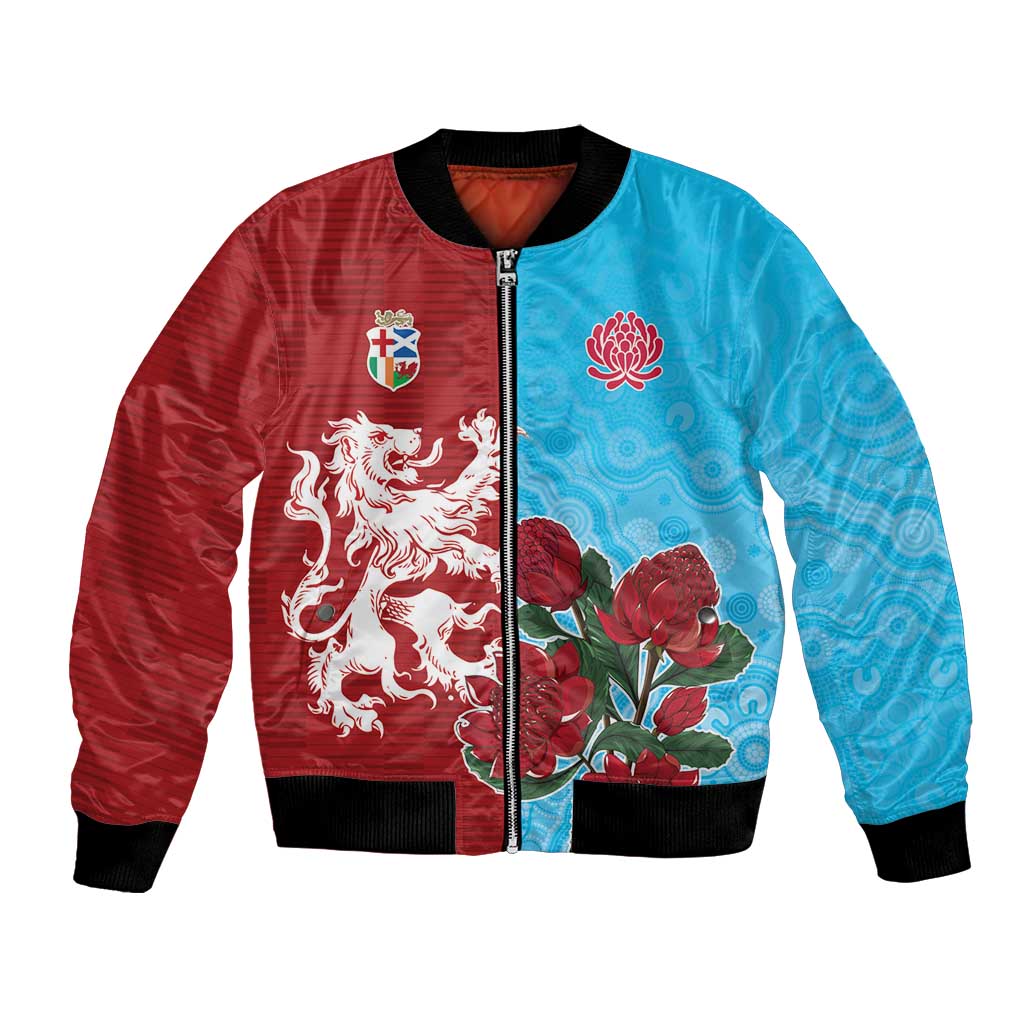 Custom British Lions Waratahs Bomber Jacket Unique Style - Aussie Hoodie