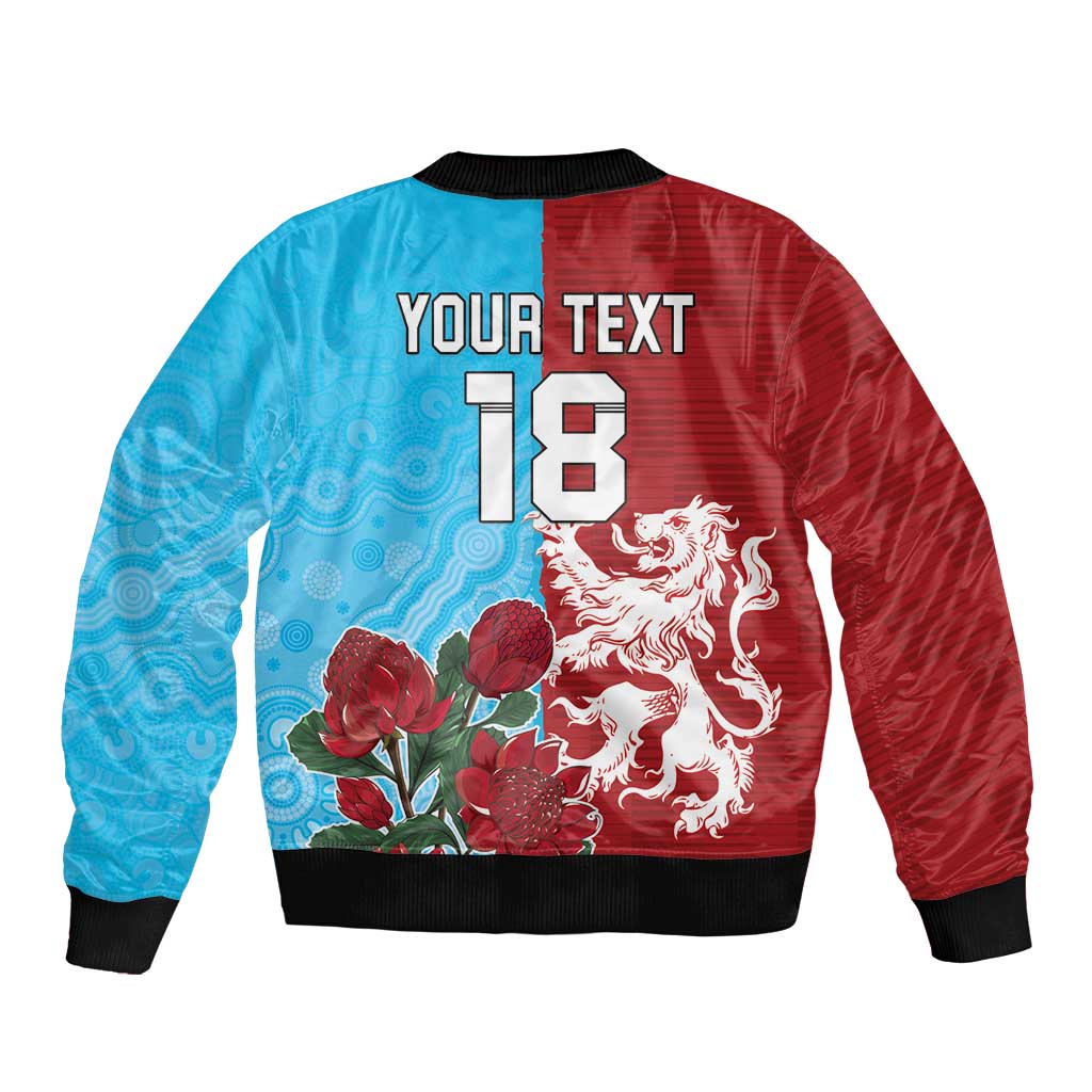 Custom British Lions Waratahs Bomber Jacket Unique Style - Aussie Hoodie