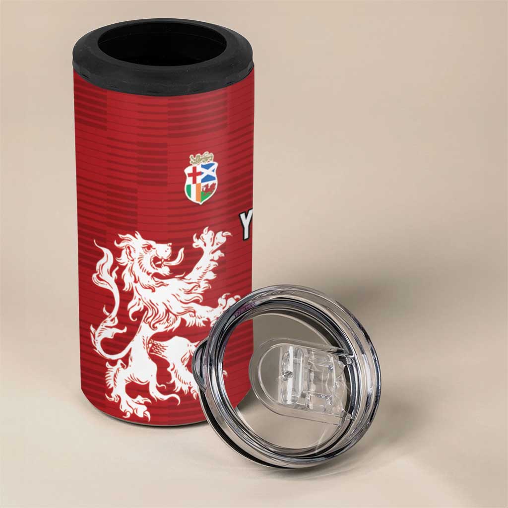 Custom British Lions Waratahs 4 in 1 Can Cooler Tumbler Unique Style - Aussie Hoodie