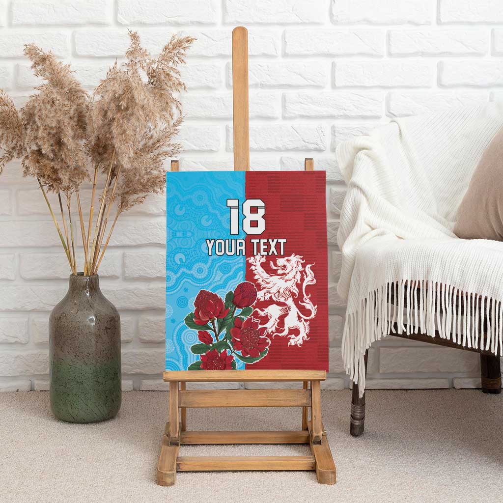 Custom British Lions Waratahs Canvas Wall Art Unique Style - Aussie Hoodie