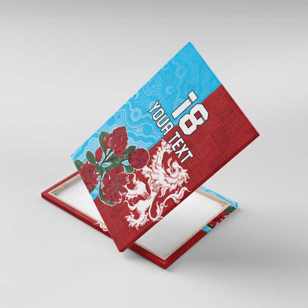 Custom British Lions Waratahs Canvas Wall Art Unique Style - Aussie Hoodie