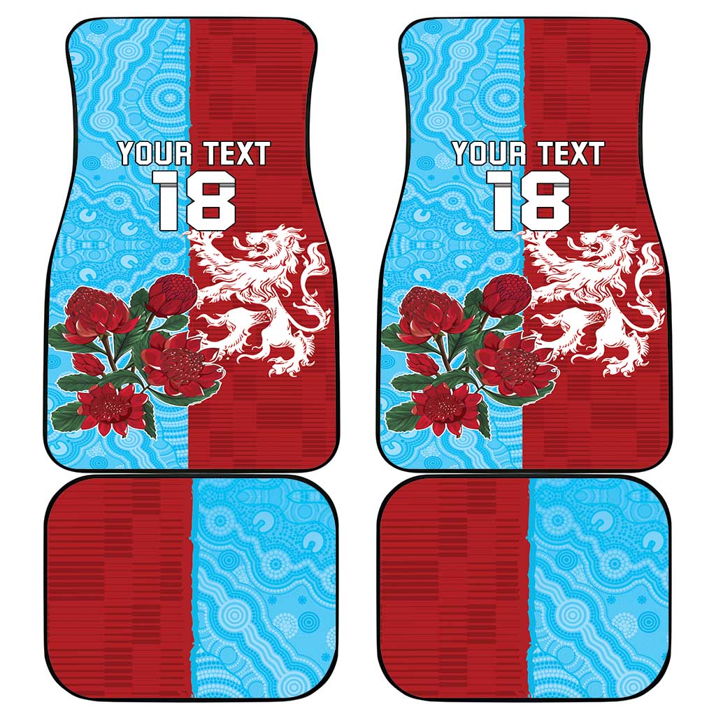 Custom British Lions Waratahs Car Mats Unique Style - Aussie Hoodie