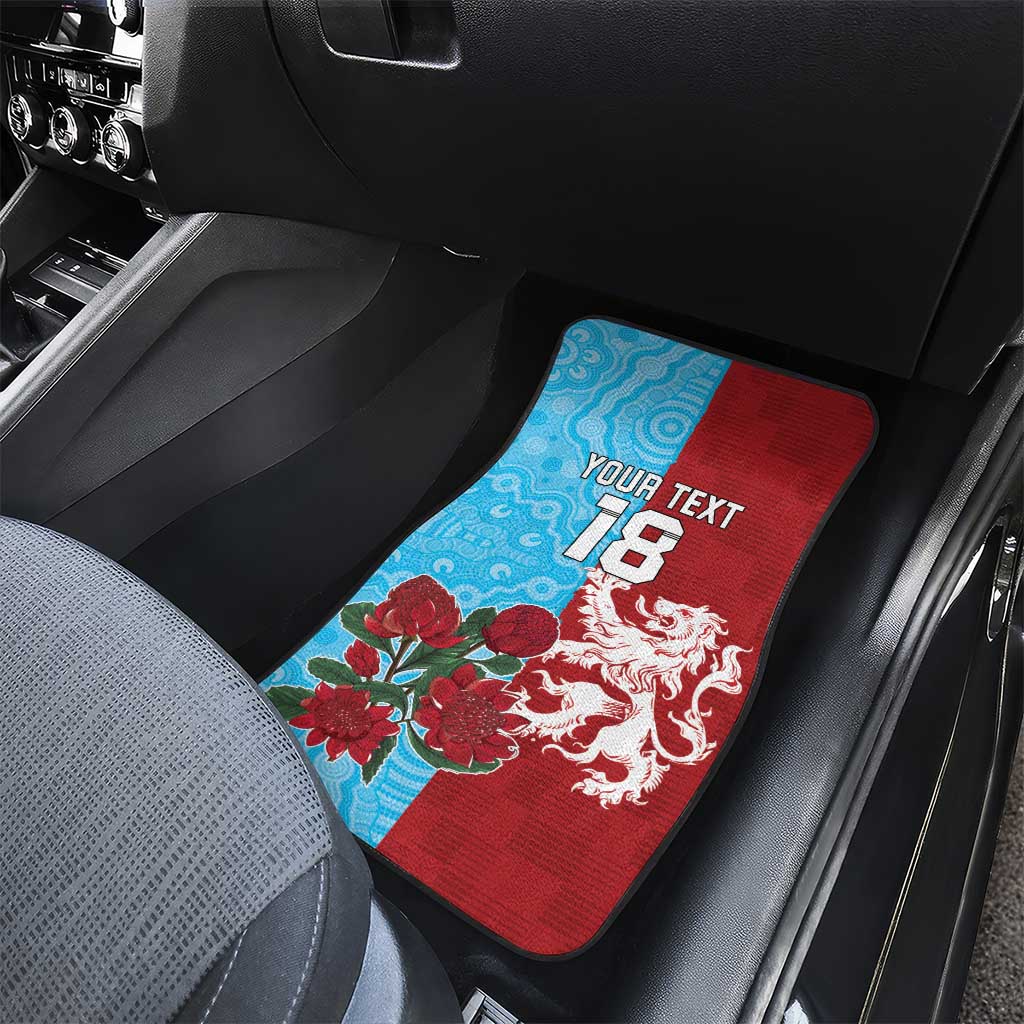 Custom British Lions Waratahs Car Mats Unique Style - Aussie Hoodie