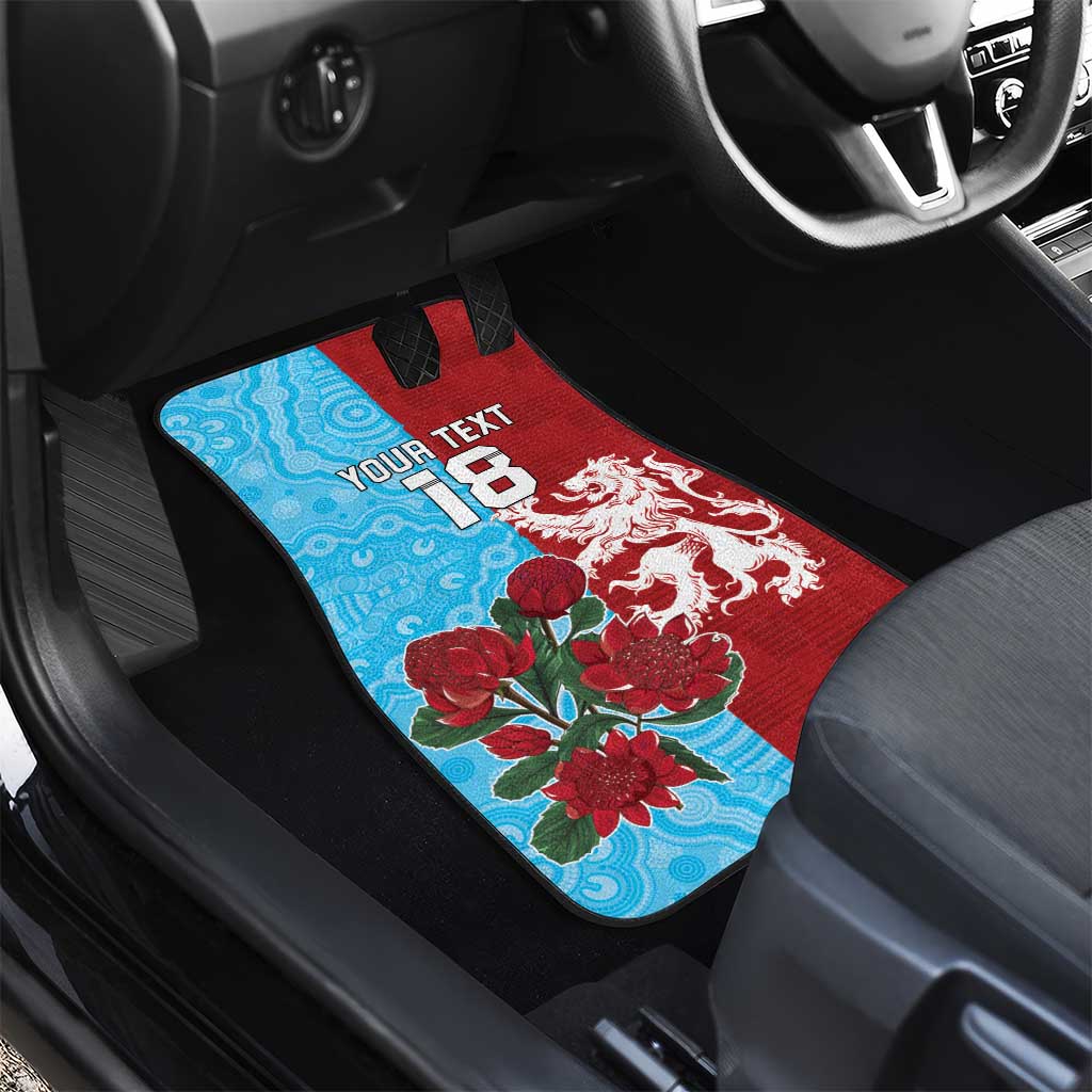 Custom British Lions Waratahs Car Mats Unique Style - Aussie Hoodie