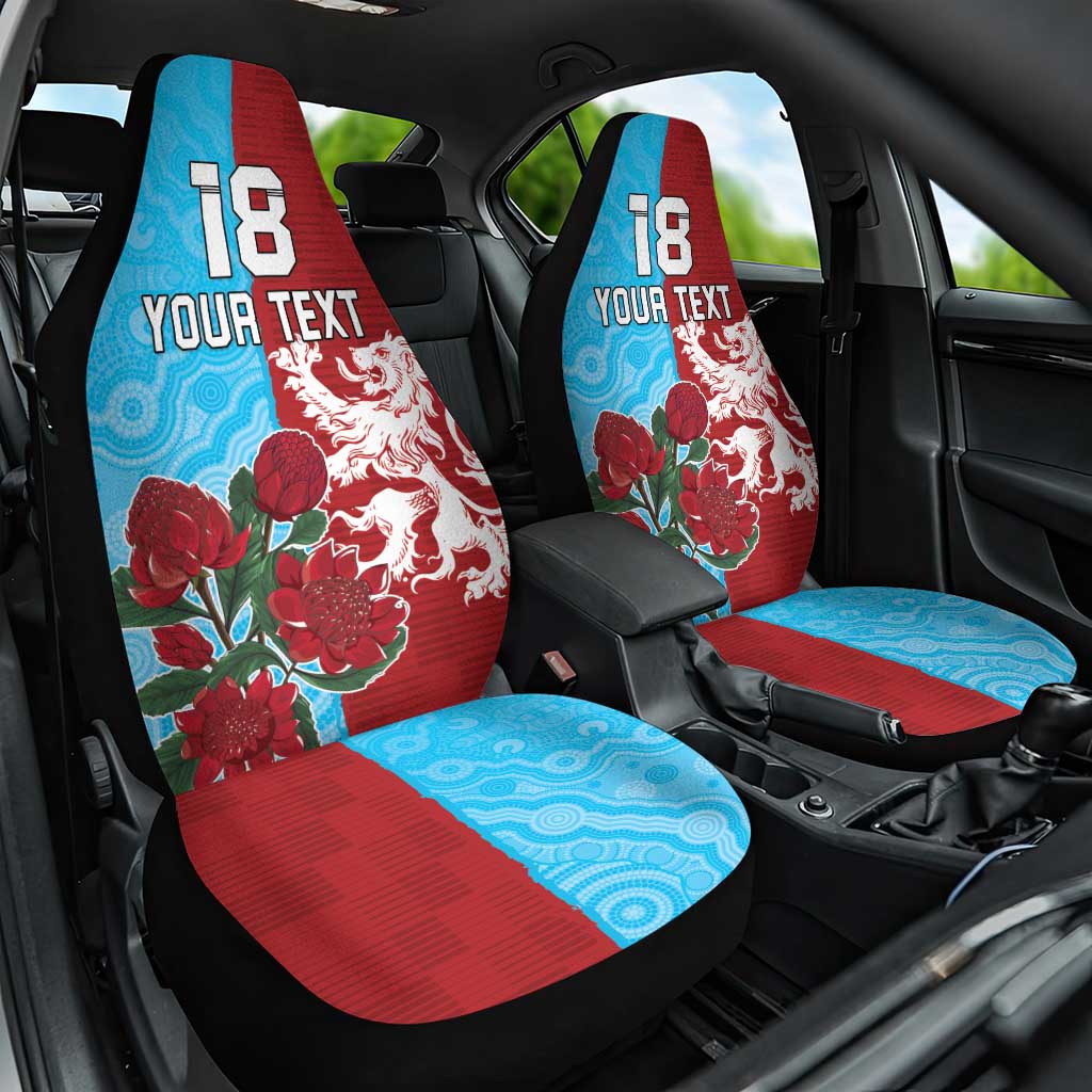 Custom British Lions Waratahs Car Seat Cover Unique Style - Aussie Hoodie