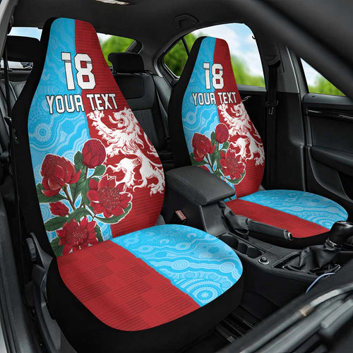Custom British Lions Waratahs Car Seat Cover Unique Style - Aussie Hoodie