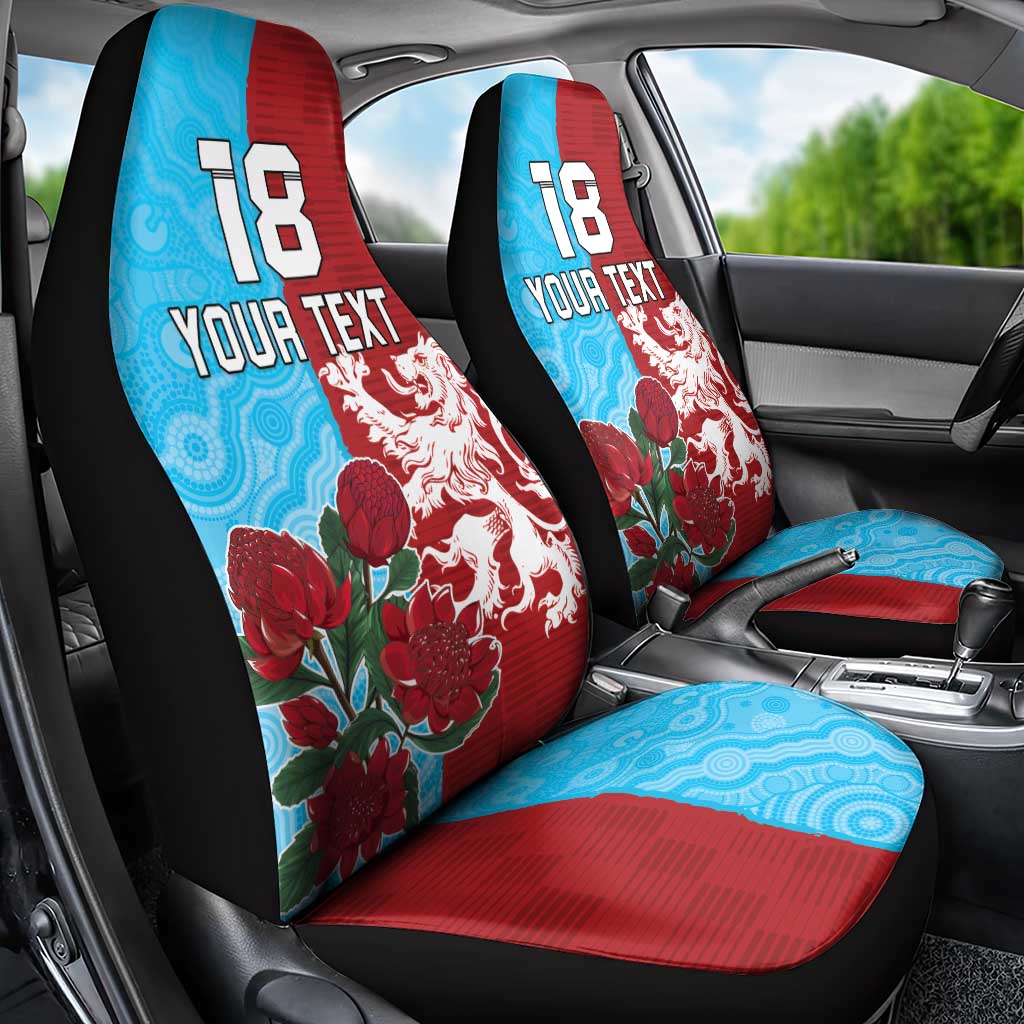 Custom British Lions Waratahs Car Seat Cover Unique Style - Aussie Hoodie