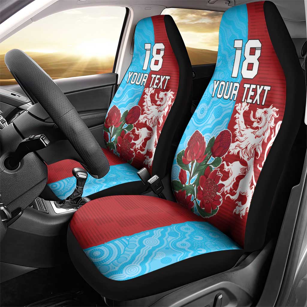 Custom British Lions Waratahs Car Seat Cover Unique Style - Aussie Hoodie