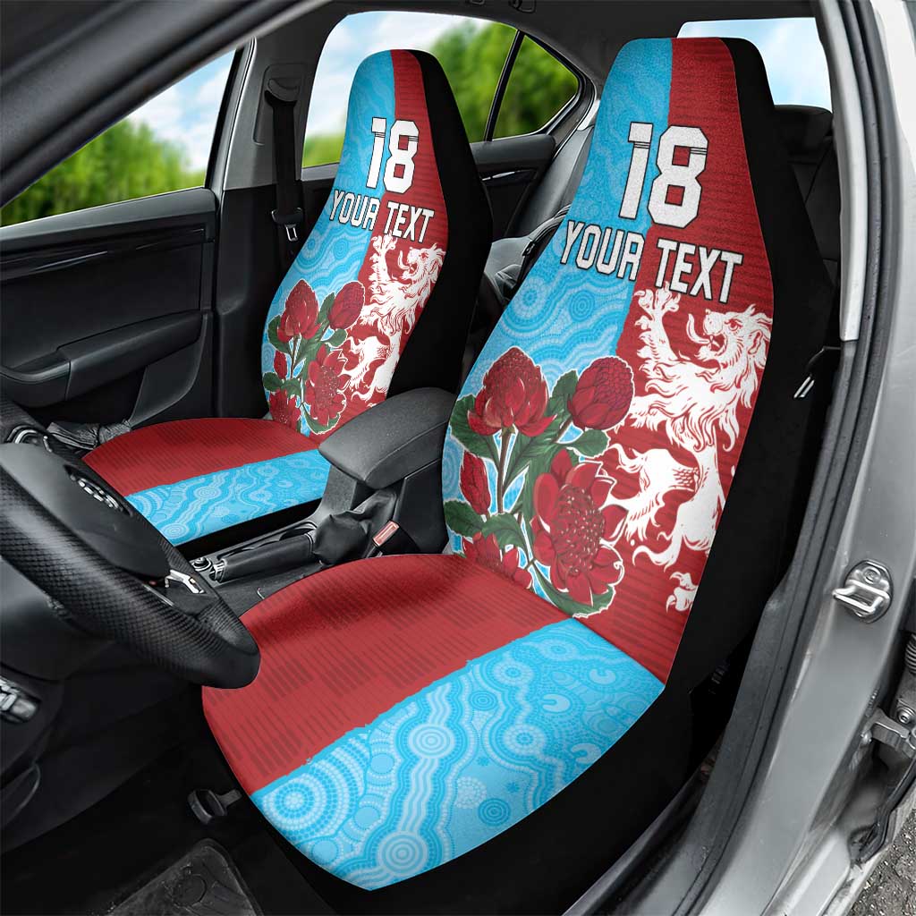 Custom British Lions Waratahs Car Seat Cover Unique Style - Aussie Hoodie
