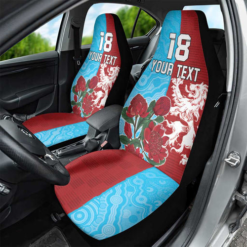 Custom British Lions Waratahs Car Seat Cover Unique Style - Aussie Hoodie