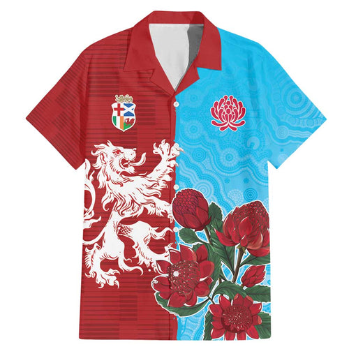 Custom British Lions Waratahs Family Matching Mermaid Dress and Hawaiian Shirt Unique Style - Aussie Hoodie