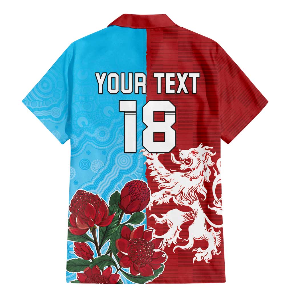 Custom British Lions Waratahs Family Matching Mermaid Dress and Hawaiian Shirt Unique Style - Aussie Hoodie