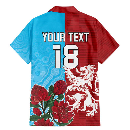 Custom British Lions Waratahs Family Matching Mermaid Dress and Hawaiian Shirt Unique Style - Aussie Hoodie
