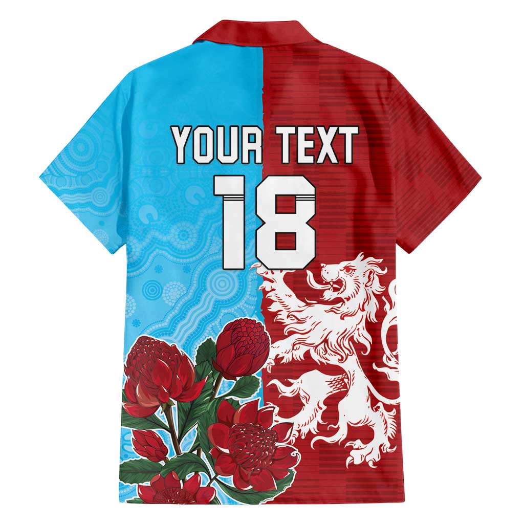 Custom British Lions Waratahs Family Matching Summer Maxi Dress and Hawaiian Shirt Unique Style - Aussie Hoodie