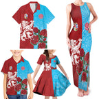 Custom British Lions Waratahs Family Matching Tank Maxi Dress and Hawaiian Shirt Unique Style - Aussie Hoodie