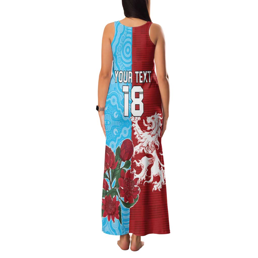 Custom British Lions Waratahs Family Matching Tank Maxi Dress and Hawaiian Shirt Unique Style - Aussie Hoodie