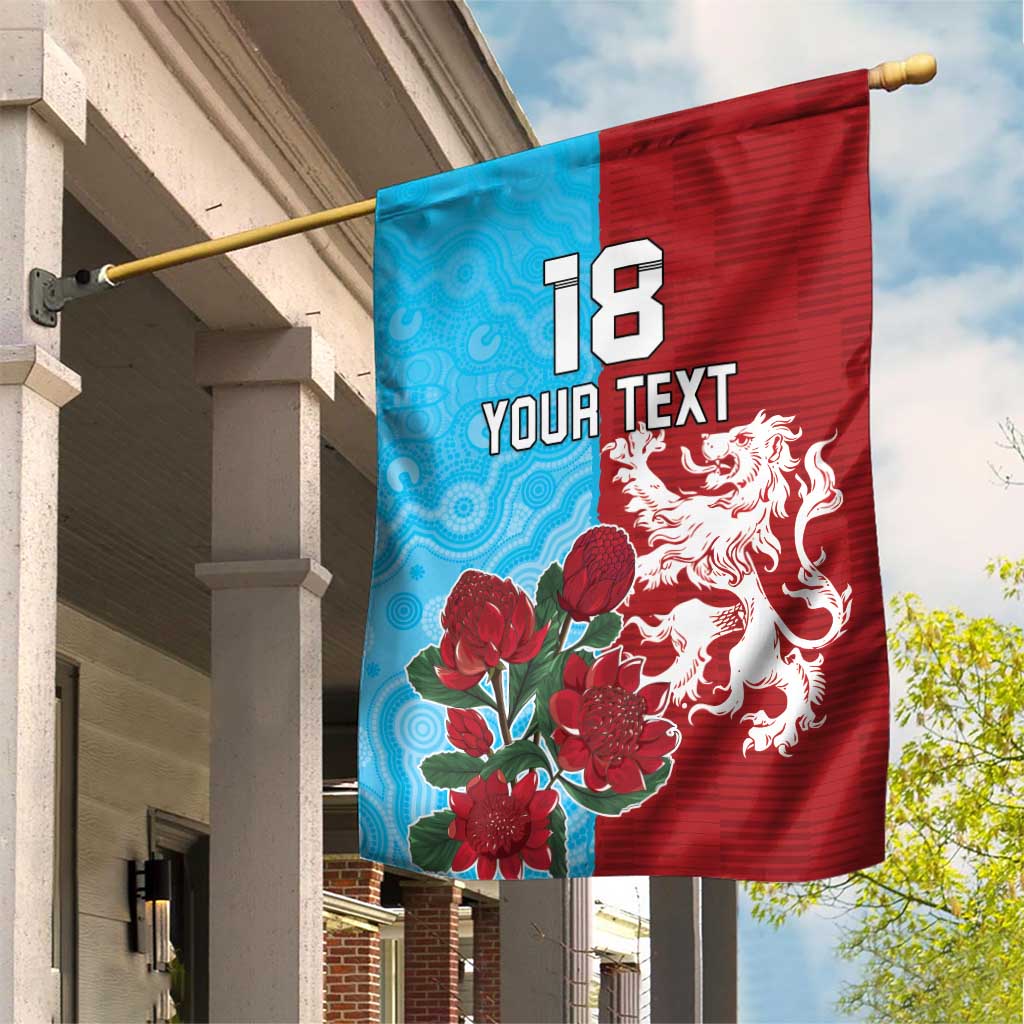 Custom British Lions Waratahs Garden Flag Unique Style - Aussie Hoodie