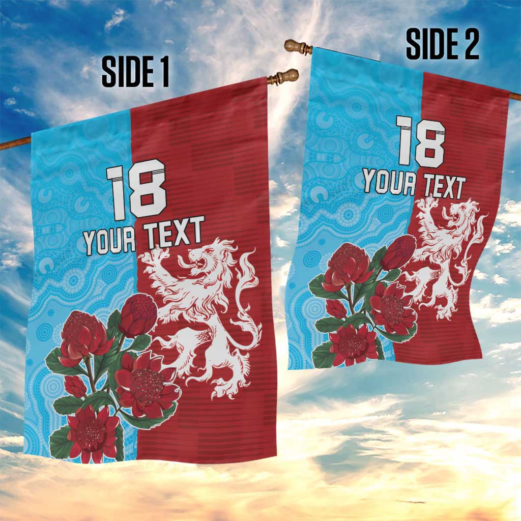 Custom British Lions Waratahs Garden Flag Unique Style - Aussie Hoodie