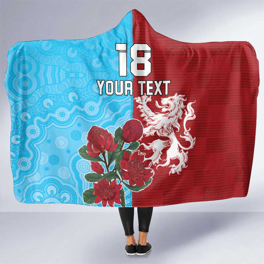 Custom British Lions Waratahs Hooded Blanket Unique Style - Aussie Hoodie