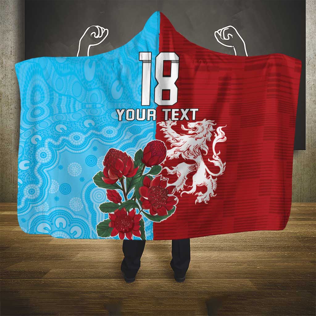 Custom British Lions Waratahs Hooded Blanket Unique Style - Aussie Hoodie