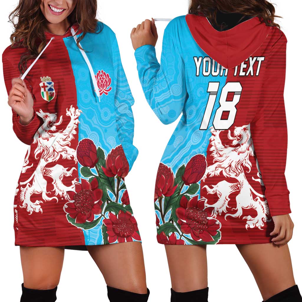 Custom British Lions Waratahs Hoodie Dress Unique Style - Aussie Hoodie