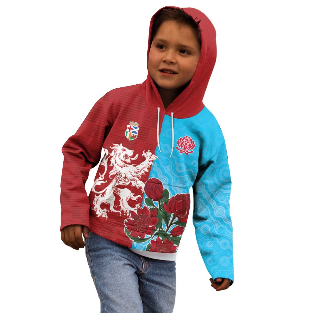 Custom British Lions Waratahs Kid Hoodie Unique Style - Aussie Hoodie