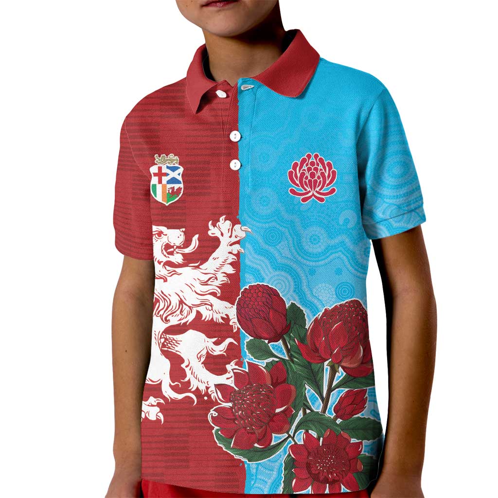 Custom British Lions Waratahs Kid Polo Shirt Unique Style - Aussie Hoodie