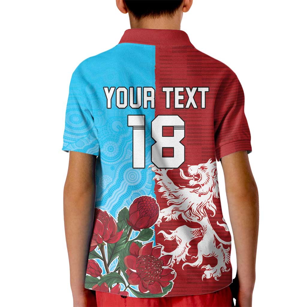 Custom British Lions Waratahs Kid Polo Shirt Unique Style - Aussie Hoodie