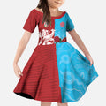 Custom British Lions Waratahs Kid Short Sleeve Dress Unique Style - Aussie Hoodie