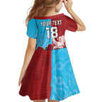 Custom British Lions Waratahs Kid Short Sleeve Dress Unique Style - Aussie Hoodie