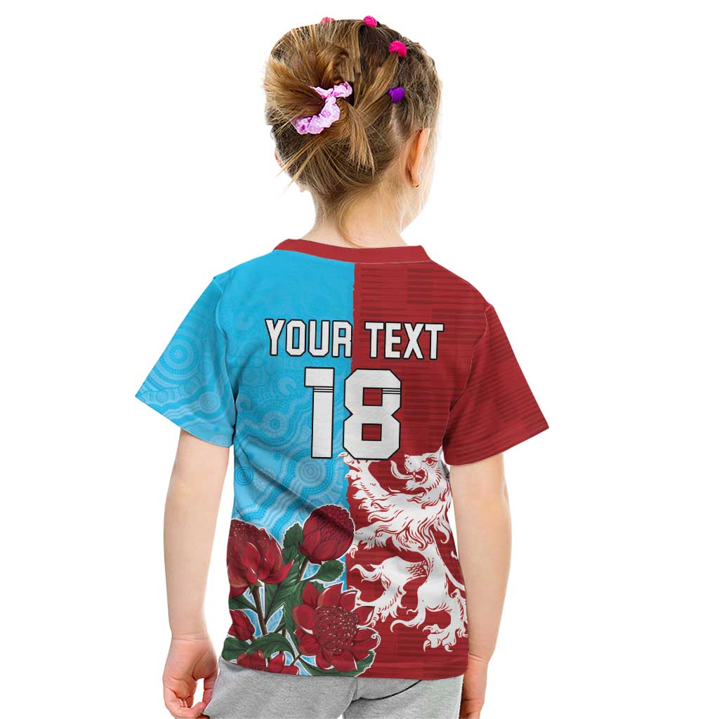 Custom British Lions Waratahs Kid T Shirt Unique Style - Aussie Hoodie