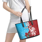 Custom British Lions Waratahs Leather Tote Bag Unique Style - Aussie Hoodie