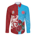 Custom British Lions Waratahs Long Sleeve Button Shirt Unique Style - Aussie Hoodie