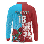 Custom British Lions Waratahs Long Sleeve Polo Shirt Unique Style - Aussie Hoodie