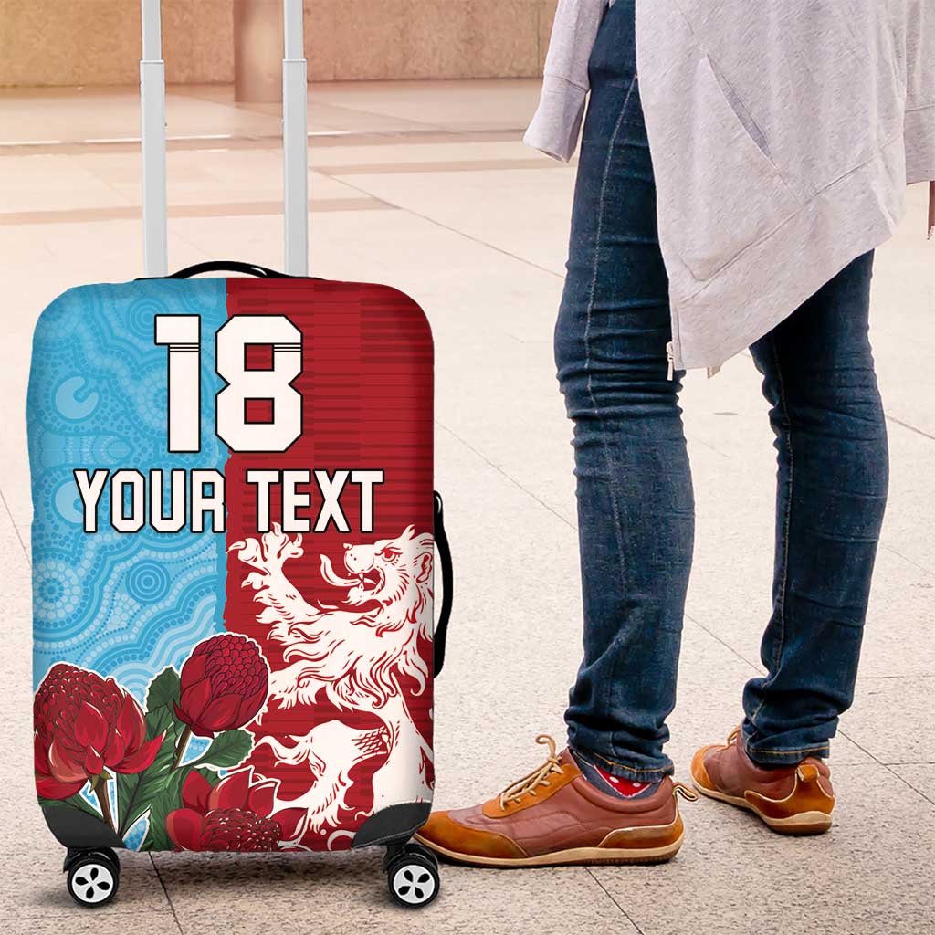 Custom British Lions Waratahs Luggage Cover Unique Style - Aussie Hoodie